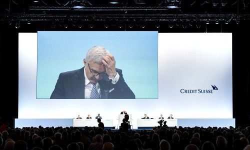 Credit Suisse, shareholder meeting, bonuses, Urs Rohner, Alexandre Zeller Johann-Schneider-Ammann, Tidjane Thiam