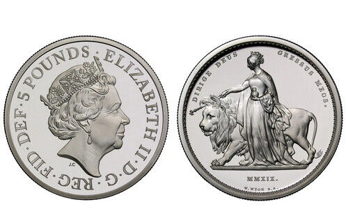 Silver 5 Pound Coin: Una and the Lion (Image: Rapp)