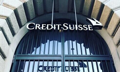 Credit Suisse Paradeplatz Entrance in Zurich