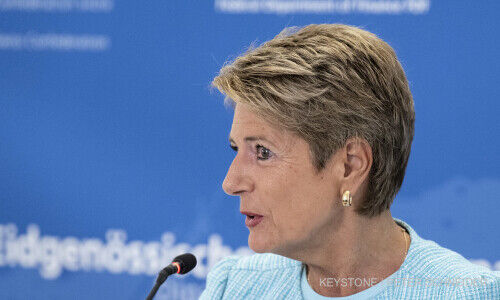 Swiss Finance Minister Karin Keller-Sutter (Image: Keystone)