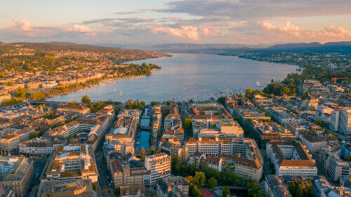 Bird's Eye View of Zurich