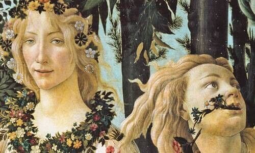 Sandro Botticelli (Alessandro di Mariano di Vanni Filipepi), Florenz 1445 - 1510 Primavera / Der Frühling / Allegory of Spring (ca. 1482) 