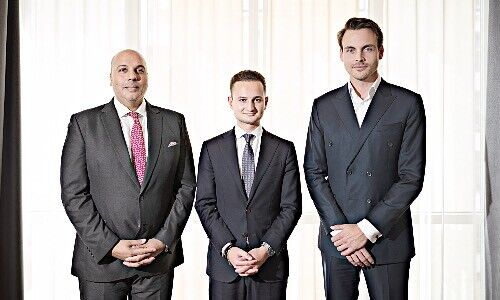 Arsalaan Bessarat-Shirazi, Nicolas Khoury und  Daniel Rost (from left), VT Wealth Management (Image: VT)